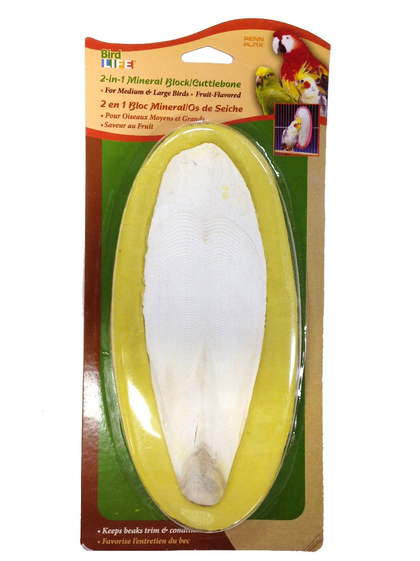 Penn Plax E Cuttlebone Mineral Treat Banana/berry 2 Pack