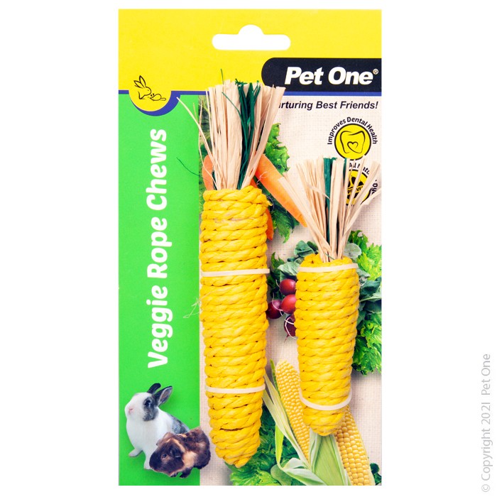 Veggie Rope For Small Animals Twin Pack - Corns (s;m)