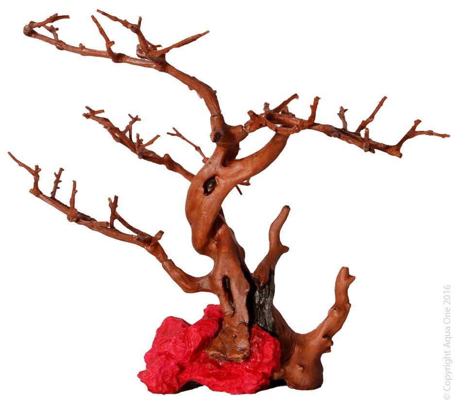 Hermit Crab Climbing Branches And Red Rock 24.5x18x19cm