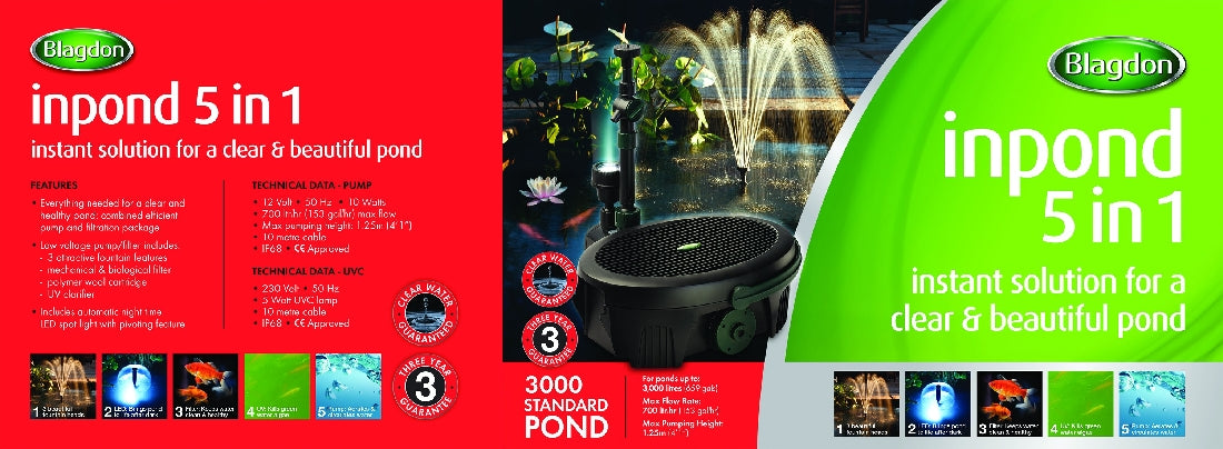 Blagdon Inpond 5 In 1 Pond Multi Filter 3000