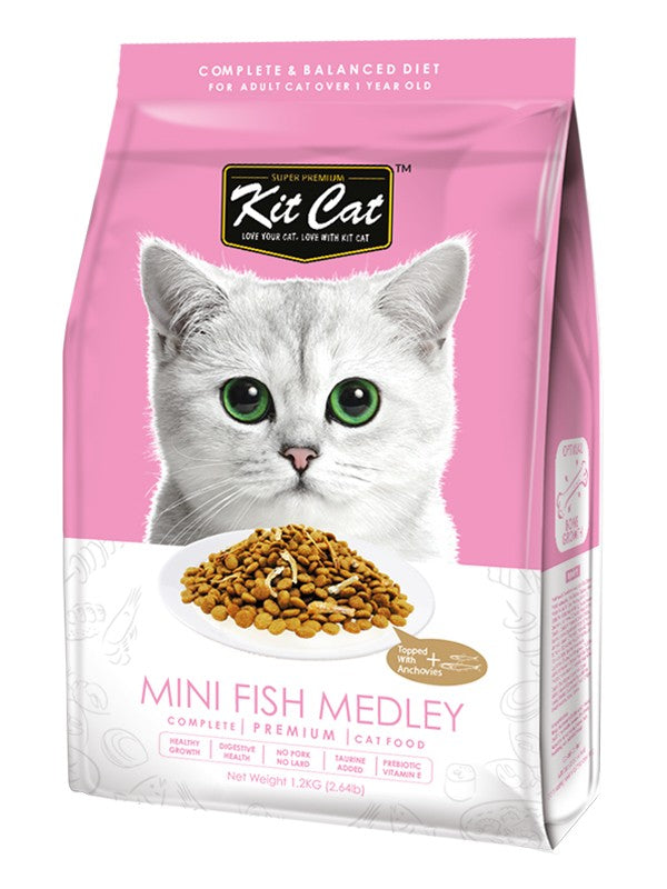 Kit Cat Premium Cat Food Mini Fish Medley