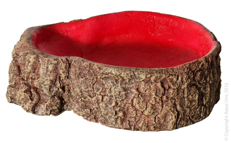 Hermit Crab Tree Stump Bowl Red Small 10 X7.6x3cm
