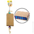 Bird Toy Wooden Blocks And Corrugated Board With Beads 34cm