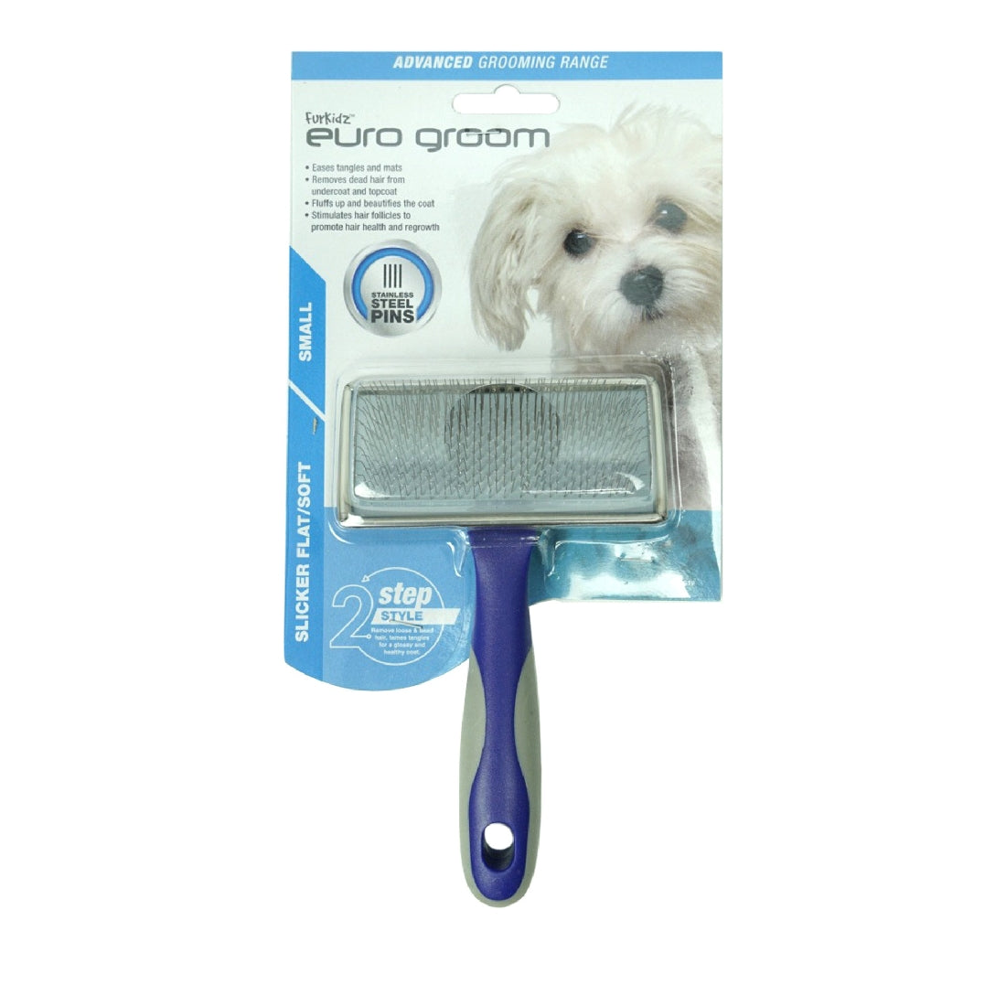Euro Groom Dog Slicker Brush Soft/flat Small