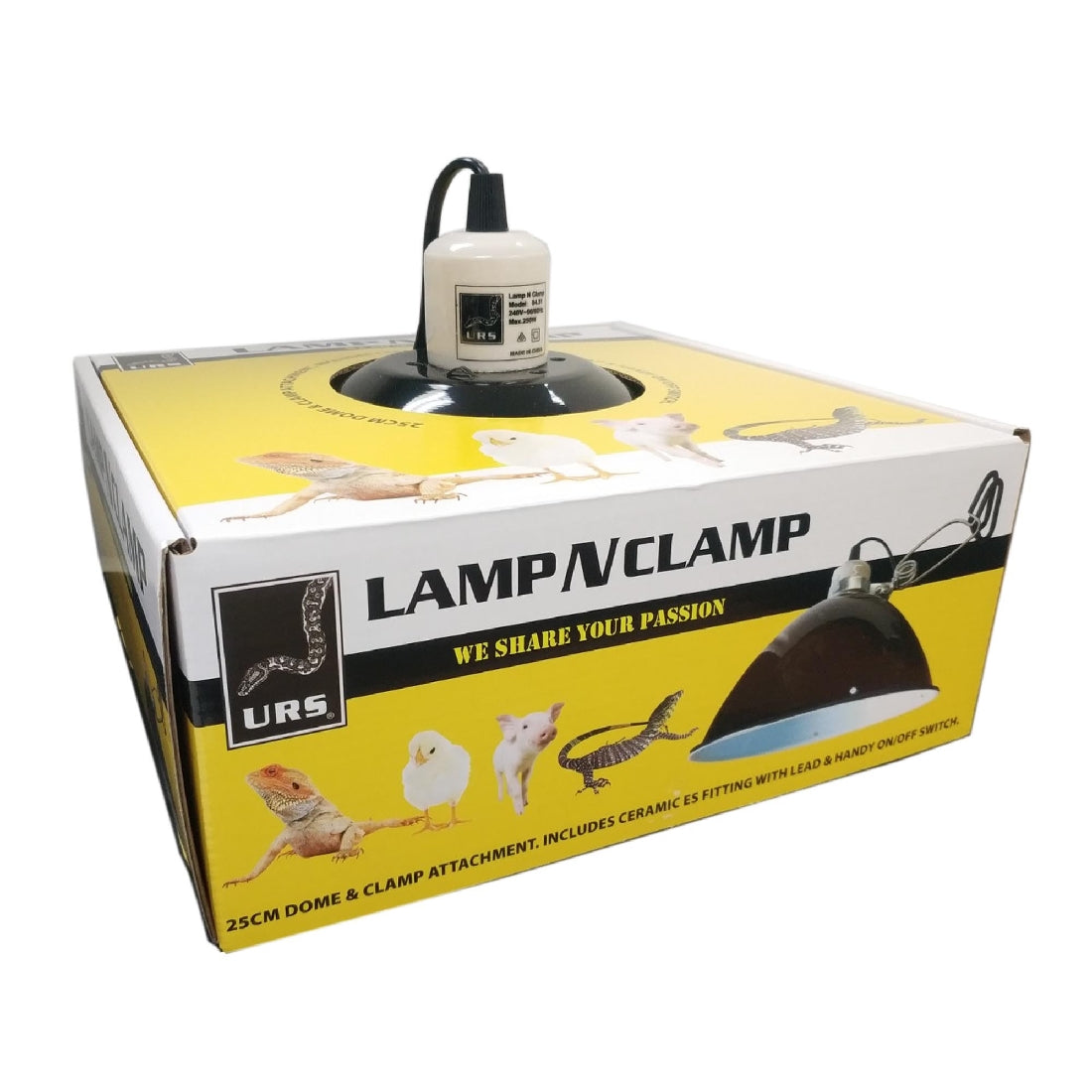 Urs 25cm Clamp Lamp