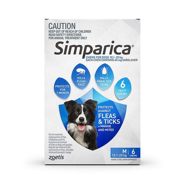 Simparica Flea Tick Chews Medium Dog