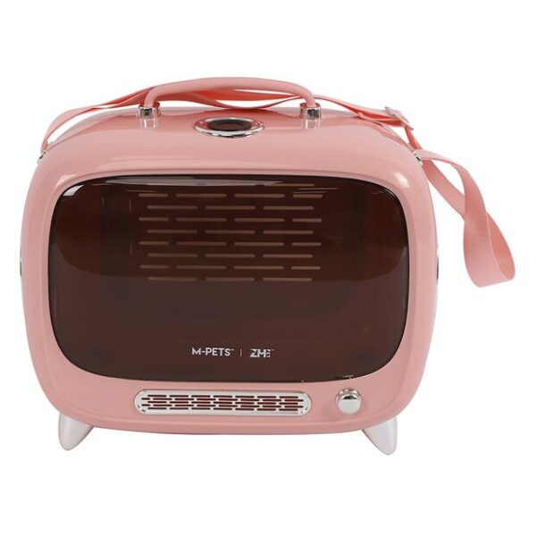 M Pets Sixties Tv Pet Carrier Pink