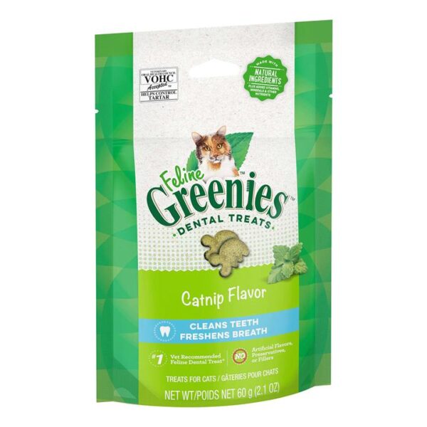 Greenies Feline Catnip Flavor Dental Cat Treats 130 Gm 1 Pack