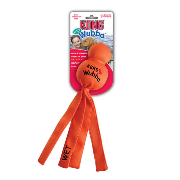 Kong Wet Wubba Tug Toy For Dogs  1 X Large