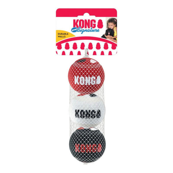Kong Signature Sport Balls Toy For Dogs  3 X Small